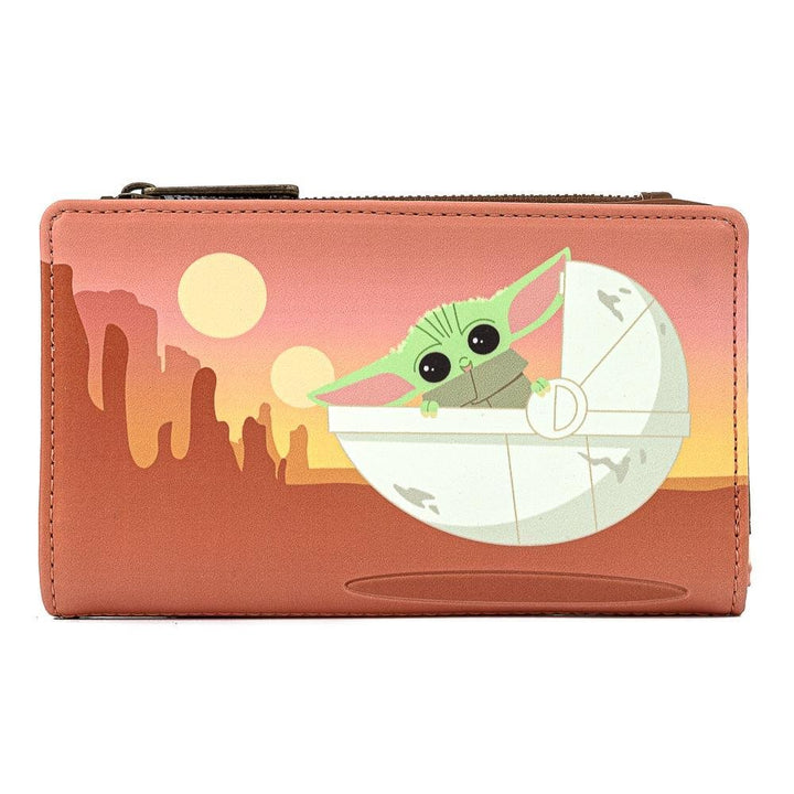Loungefly Star Wars The Mandalorian The Child "Wait for Me" Bi-Fold Wallet