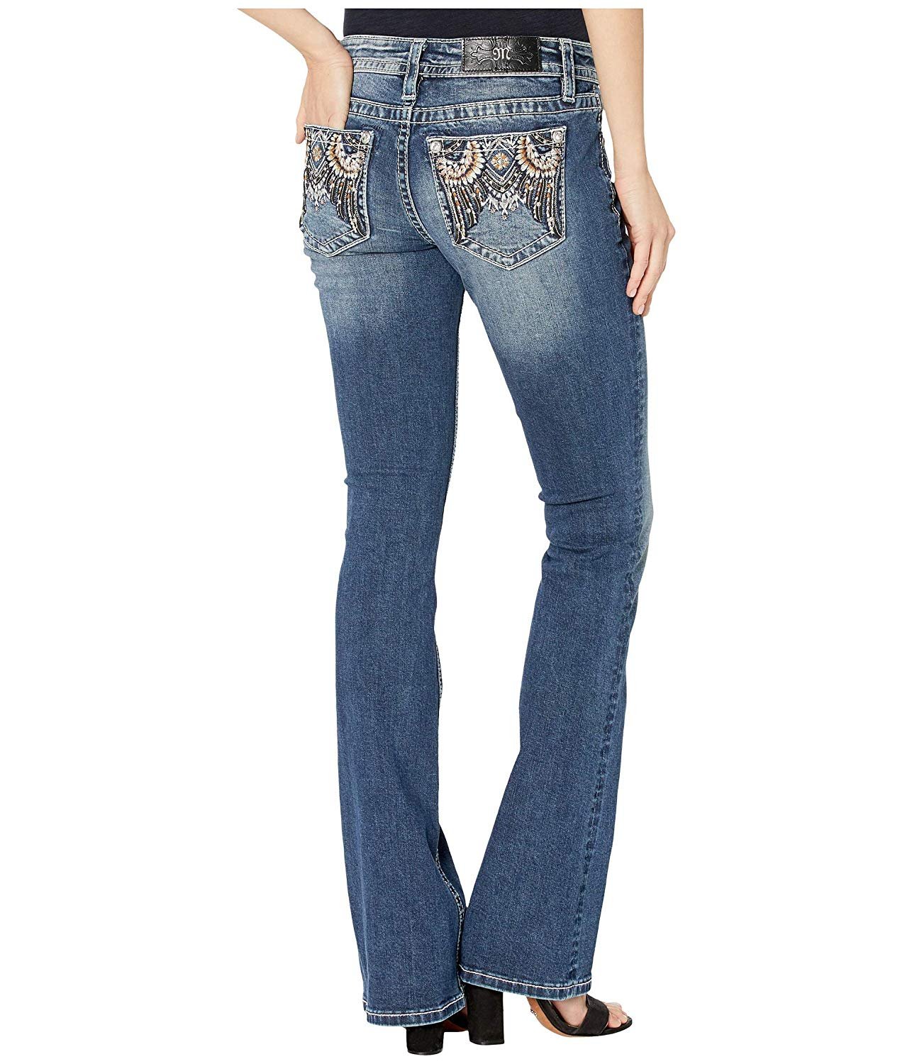 Tribal Style Bootcut Jeans