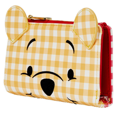 Loungefly Disney Winnie the Pooh Gingham Wallet - Close Up