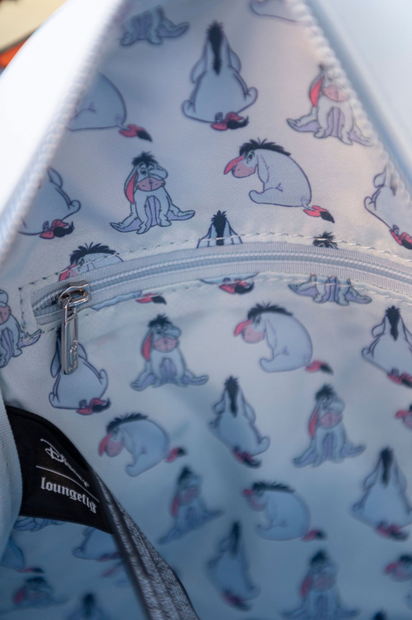 Loungefly Disney Eeyore Cosplay Mini Backpack - IRL Interior