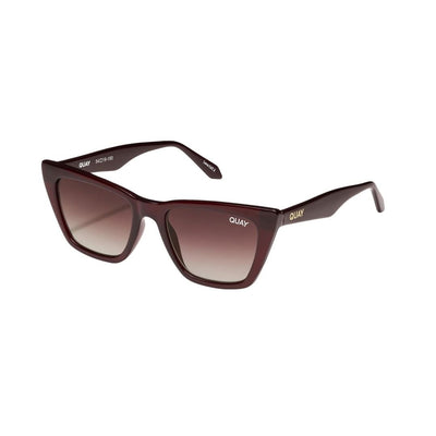 Quay Women's Call The Shots Cat Eye Sunglasses Chocolate Frame/Dark Chocolate Lens - top view