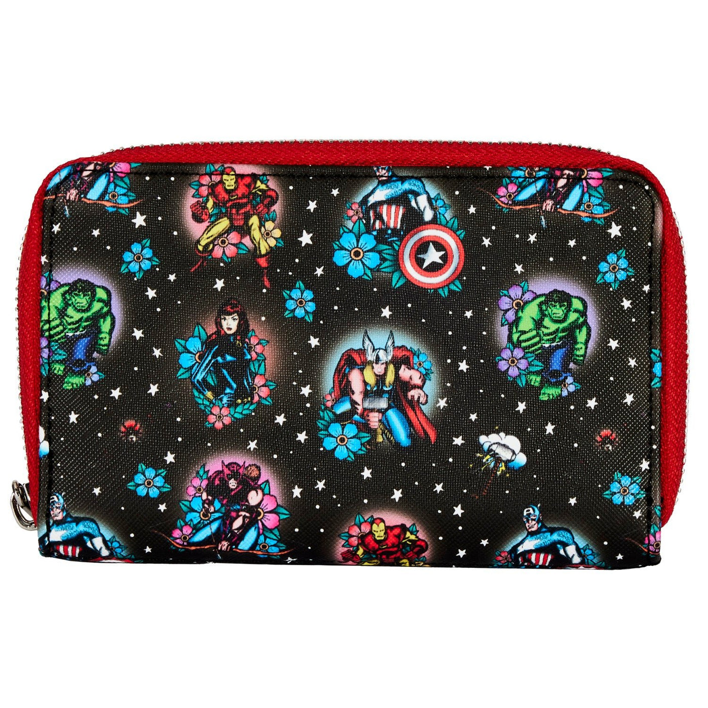 Loungefly Marvel Avengers Tattoo Zip-Around Wallet - Front