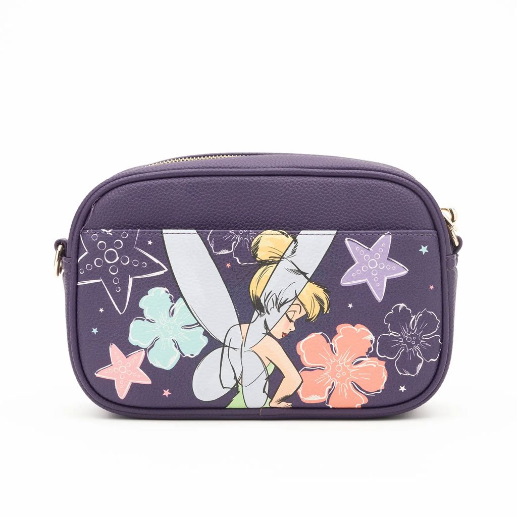 Wondapop Designer Series Disney Peter Pan Tinkerbell Floral Crossbody - Back