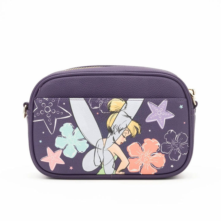 Wondapop Designer Series Disney Peter Pan Tinkerbell Floral Crossbody - Back