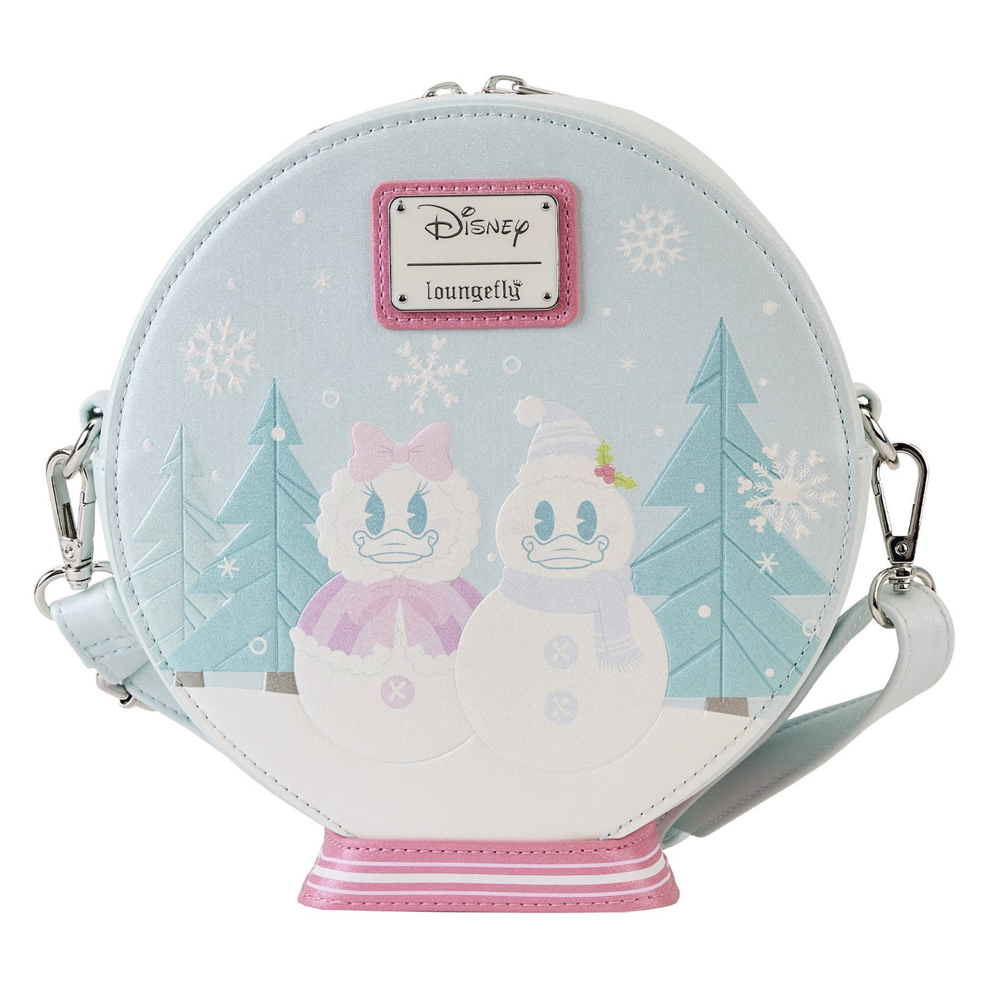 Loungefly Disney Mickey and Friends Winter Snowglobe Crossbody - Back