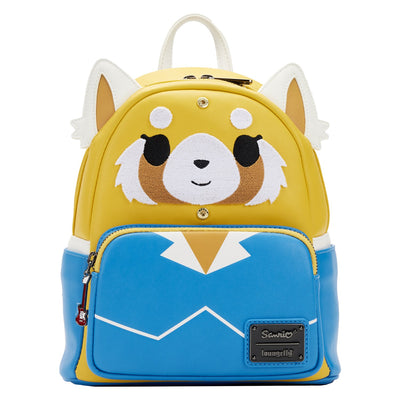 Loungefly Sanrio Aggretsuko Two Face Cosplay Mini Backpack - Front