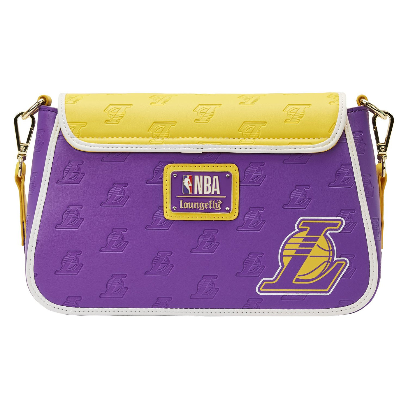 671803451643 - Loungefly NBA Los Angeles Lakers Patch Icons Crossbody - Back