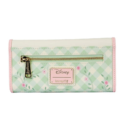 Loungefly Disney Bambi Spring Time Gingham Tri-fold Wallet Back View