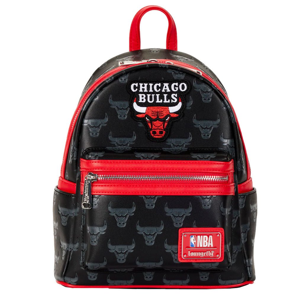Loungefly NBA Chicago Bulls Logo Mini Backpack - Front