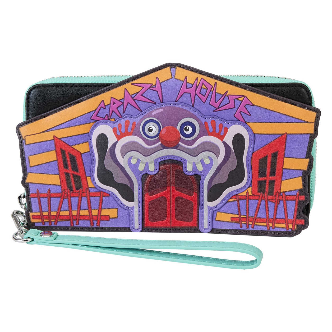 Loungefly MGM Killer Klowns From Outer Space Zip-Around Wristlet - Front