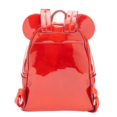 671803459625 - 707 Street Exclusive - Loungefly Disney Mickey Mouse Holographic Series Mini Backpack - Ruby - Back