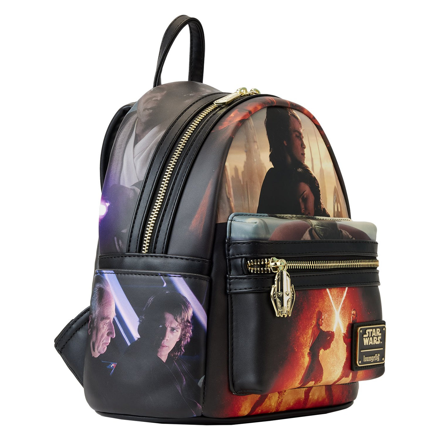 Loungefly Star Wars Episode Three Revenge of the Sith Scene Mini Backpack - Alternate Side View