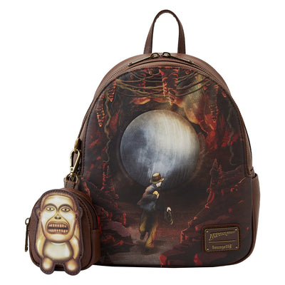 671803418424 - Loungefly Indiana Jones Raiders Mini Backpack with Coin Purse - Front