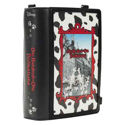 Loungefly Disney Classic Books 101 Dalmatians Convertible Crossbody - Side View Book Up