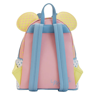 Loungefly Disney Minnie Pastel Color Block Dots Mini Backpack - Loungefly mini backpack back
