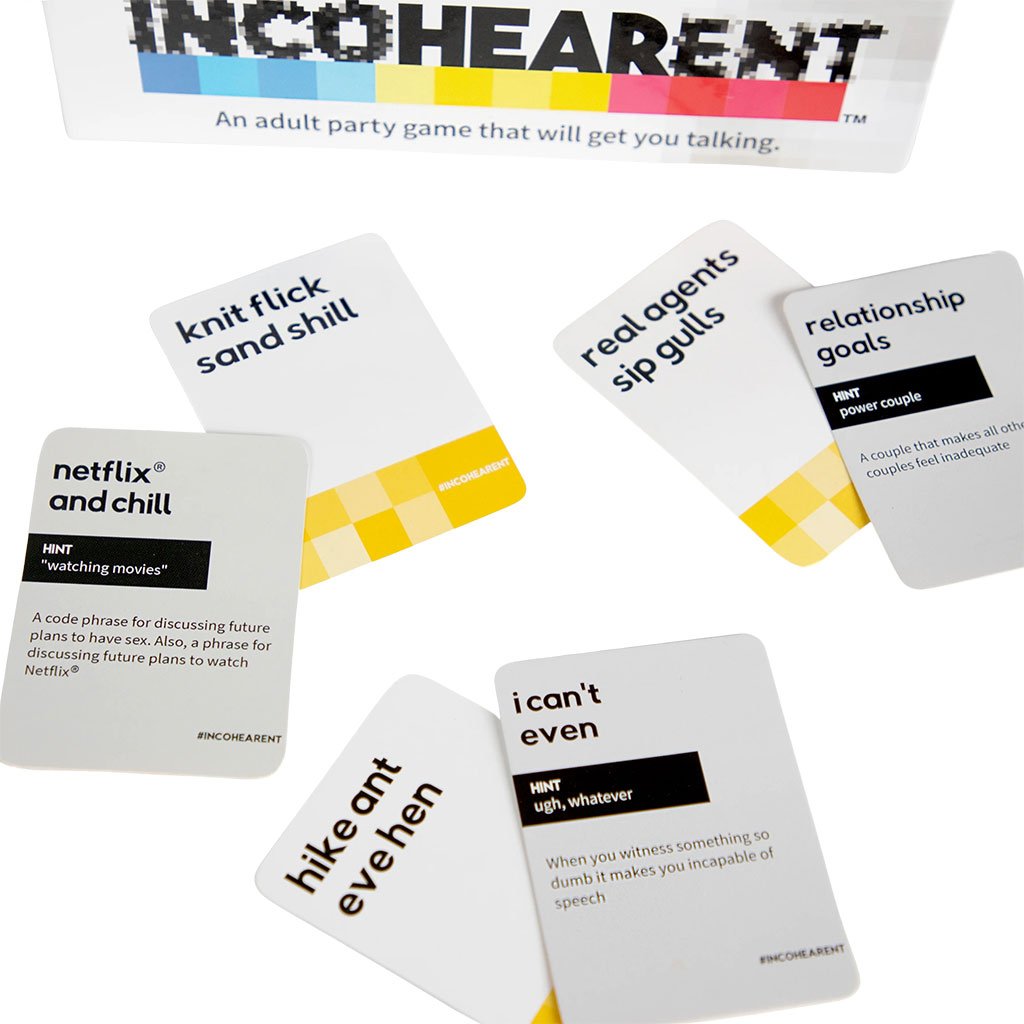 WHAT DO YOU MEME? Incohearent - Guess the Gibberish Adult Party Card G –  707 Street