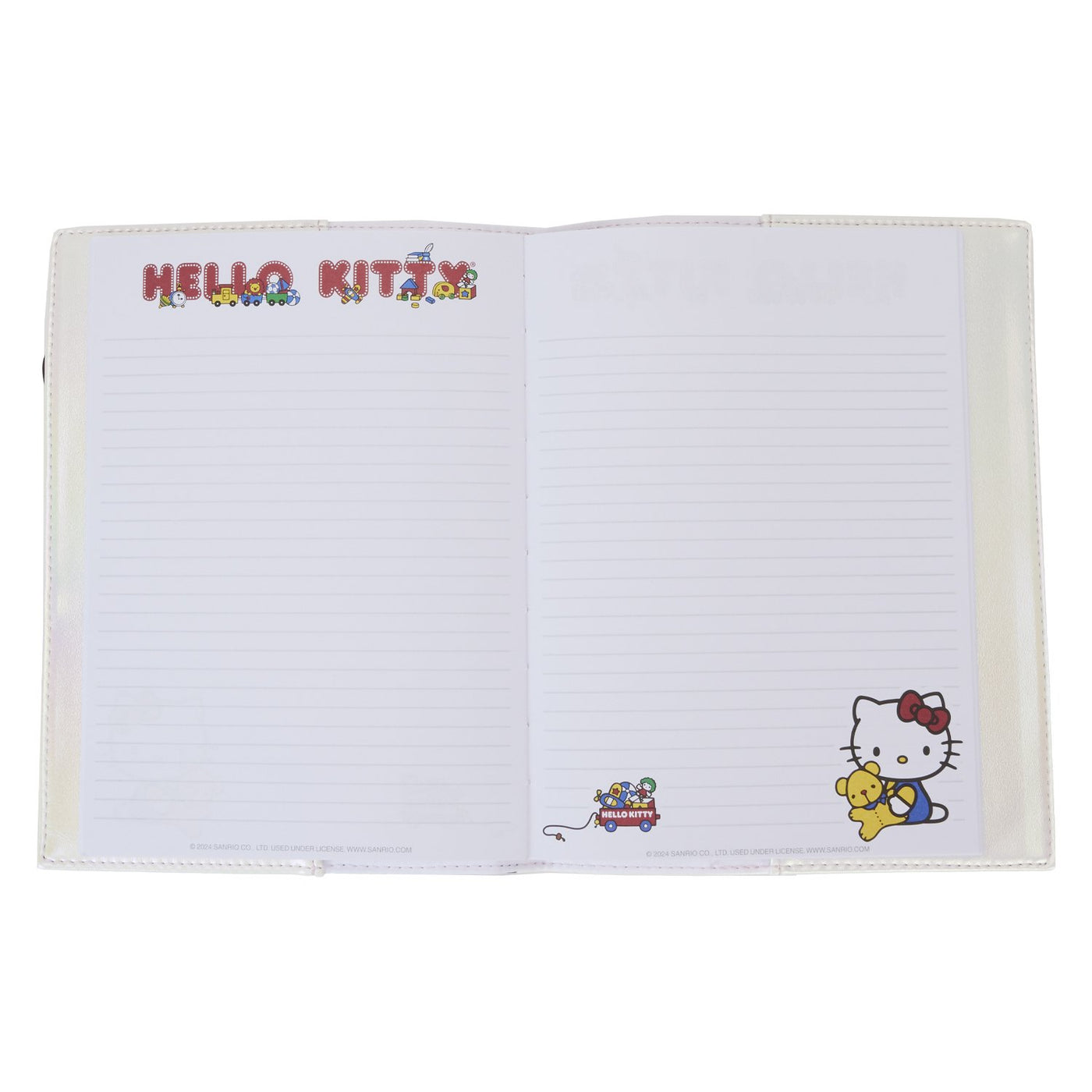 Loungefly Sanrio Hello Kitty 50th Anniversary Pearlescent Classic Journal - Notepad