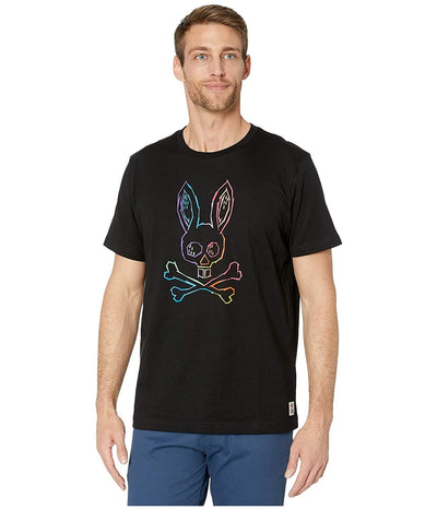 Mens Etched Bunny Graphic T-Shirt
