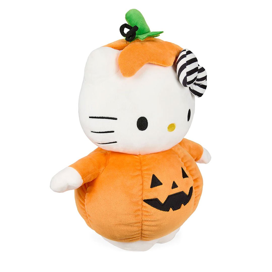 Kidrobot Sanrio 13" Hello Kitty Halloween Pumpkin Plush Toy - Angle 1