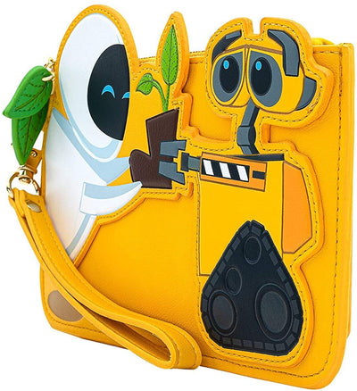 Loungefly Disney Pixar WALL-E and Eve Boot Plant Flap Wallet
