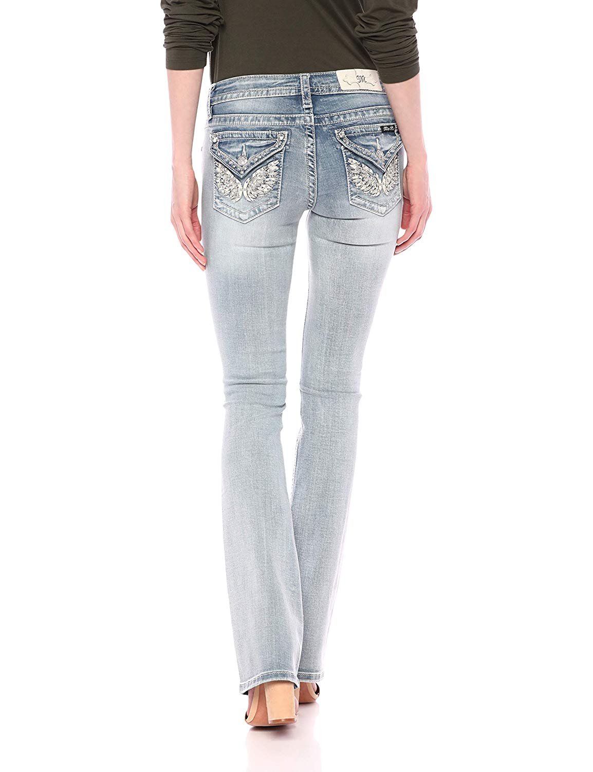 Living Angel Mid Rise Bootcut Jeans