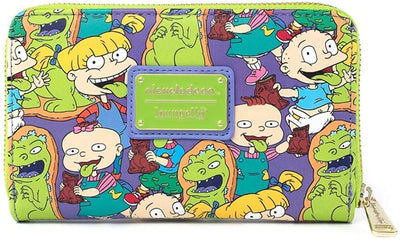 Nickelodeon Rugrats Reptar Bar Allover Print Zip-Around Wallet