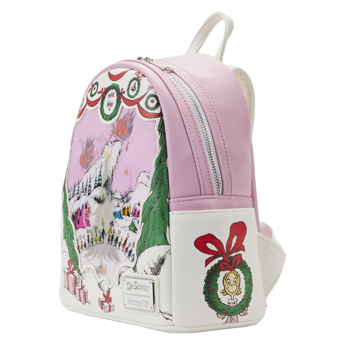 Loungefly Dr Seuss Lenticular Scene Mini Backpack - Side View