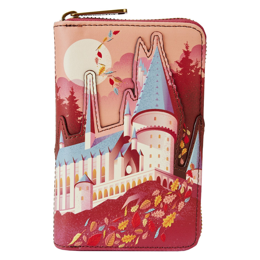 Loungefly Warner Brothers Harry Potter Hogwarts Fall Zip-Around Wallet - Front