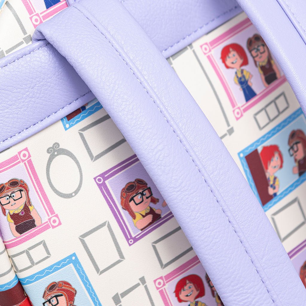 707 Street Exclusive -  Loungefly Disney Pixar Young Carl and Ellie Mini Backpack - Straps