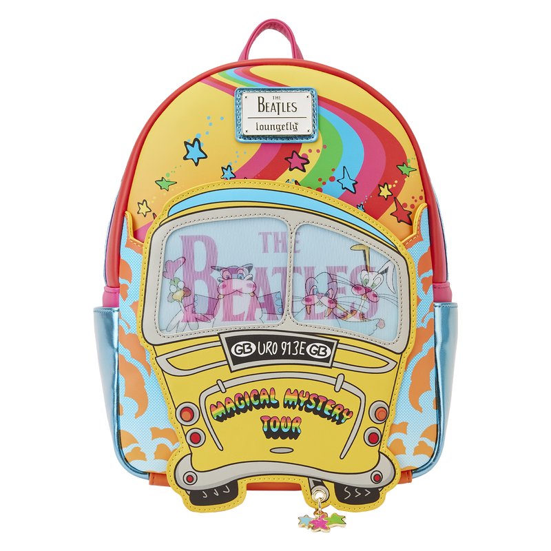 Loungefly The Beatles Magical Mystery Tour Bus Lenticular Mini Backpack - Front
