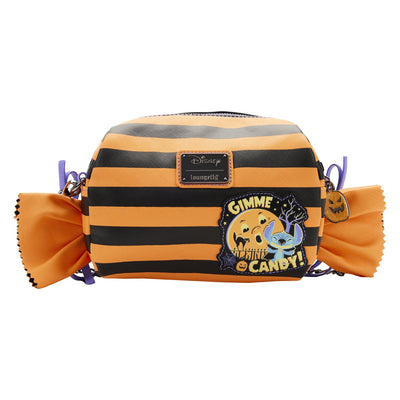 Loungefly Disney Lilo and Stitch Striped Halloween Candy Wrapper Crossbody - Back