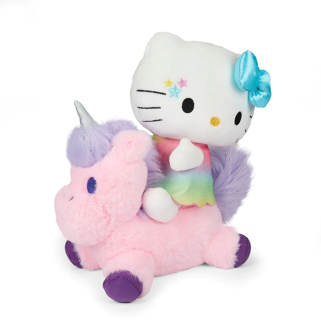 Kidrobot Sanrio 13" Hello Kitty Riding Unicorn Plush Toy - Angle