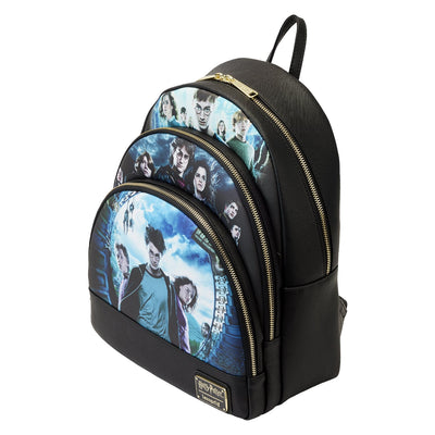 671803452121 - Loungefly Harry Potter Trilogy Series 2 Triple Pocket Mini Backpack - Top View