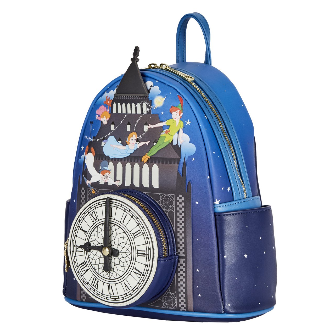 Loungefly Disney Peter Pan Glow Clock Mini Backpack - Side