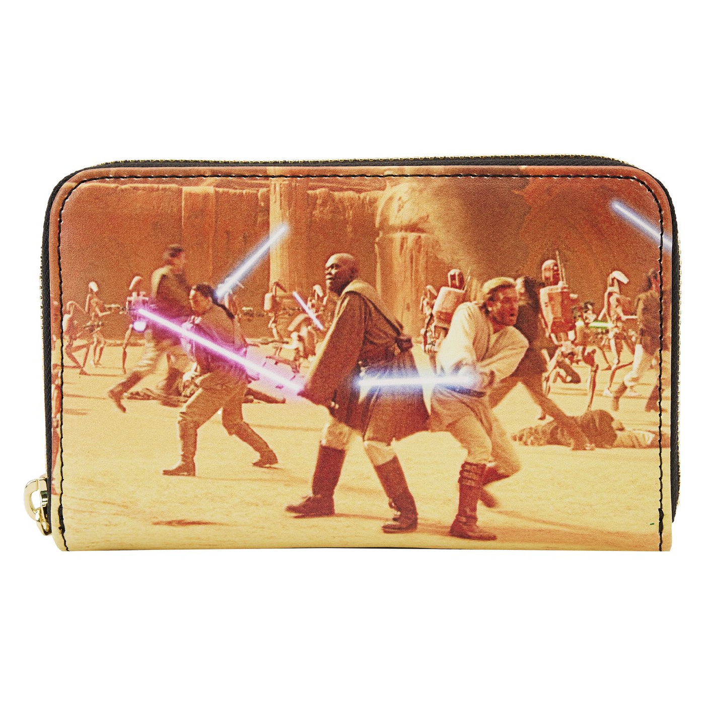 Loungefly Star Wars Episode Two Attack of the Clones Scene Zip-Around Wallet - Front