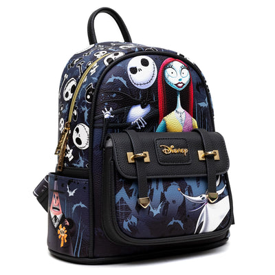 WondaPop Disney Nightmare Before Christmas Halloweentown Mini Backpack - Side View