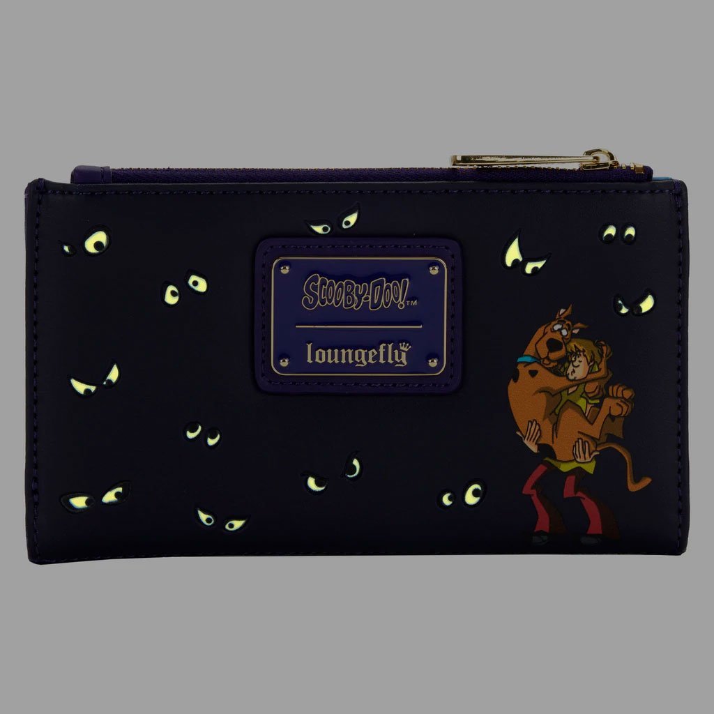 Loungefly Scooby-Doo Monster Chase Flap Wallet - Glow in the dark back
