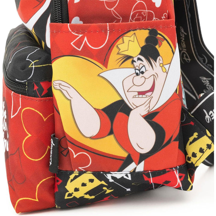 WondaPop Disney Alice in Wonderland Queen of Hearts 13" Nylon Mini Backpack - Side
