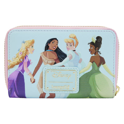 671803447103 - Loungefly Disney Princess Collage Zip-Around Wallet - Back