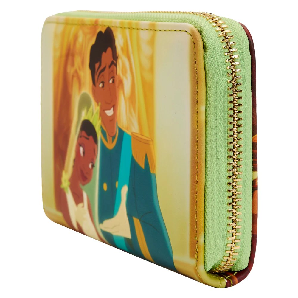 Loungefly Disney Princess and the Frog Princess Scene Zip-Around Wallet - Side View