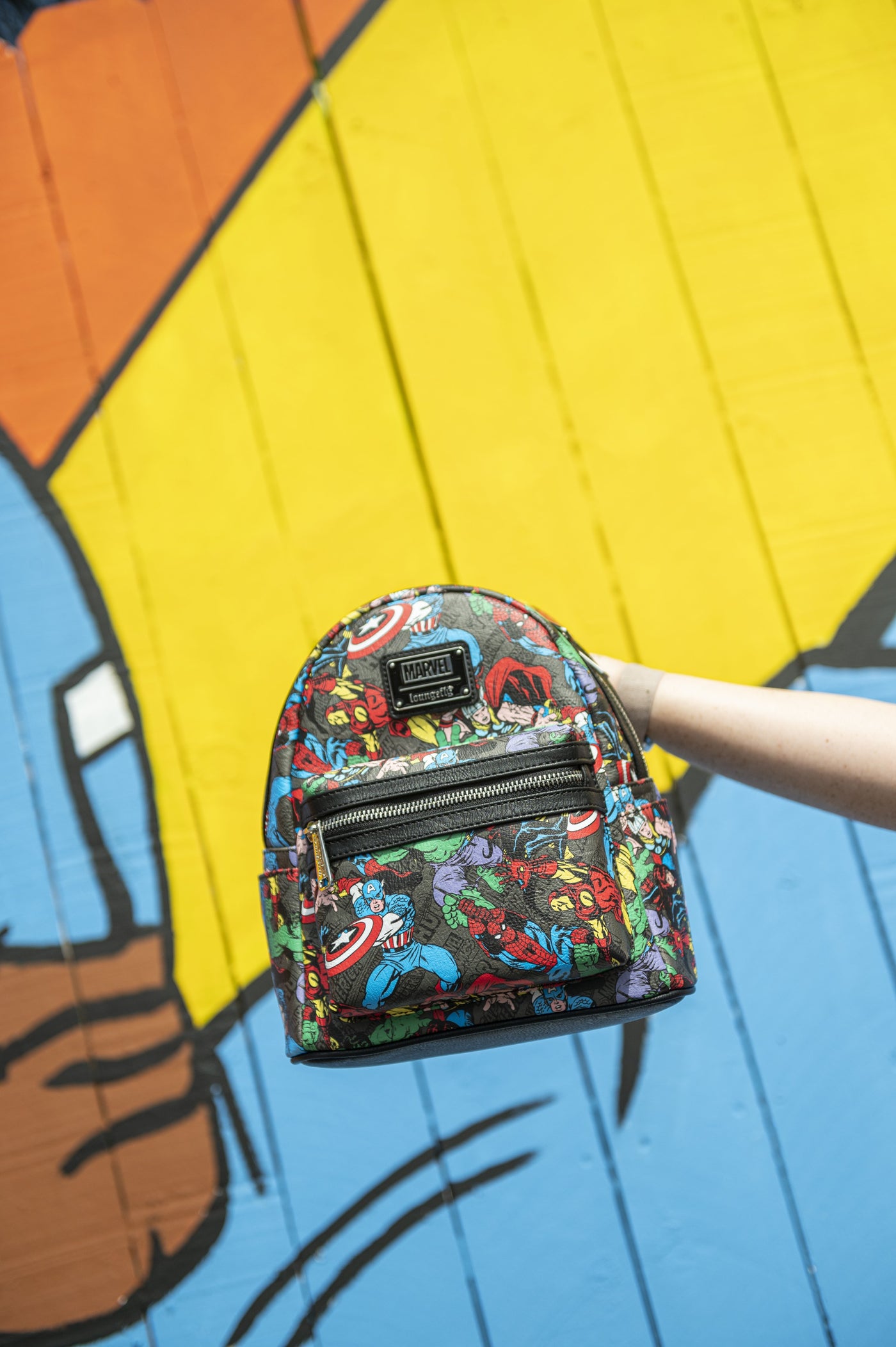 707 Street Exclusive - Loungefly Marvel Avengers Allover Print Mini Backpack - IRL 03