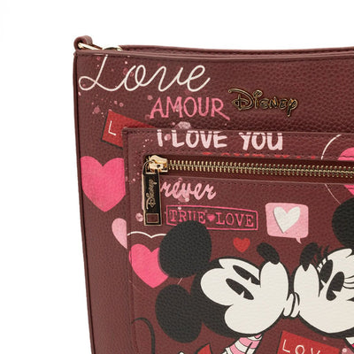 WondaPop Designer Series Disney Valentine Mickey and Minnie Crossbody - Close Up