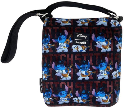 Loungefly Disney Lilo & Stitch Elvis Allover Print Nylon Passport Bag
