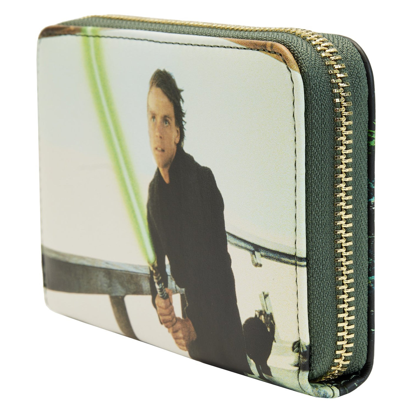 671803455313 - Loungefly Star Wars Scenes Return of the Jedi Zip-Around Wallet - Side View