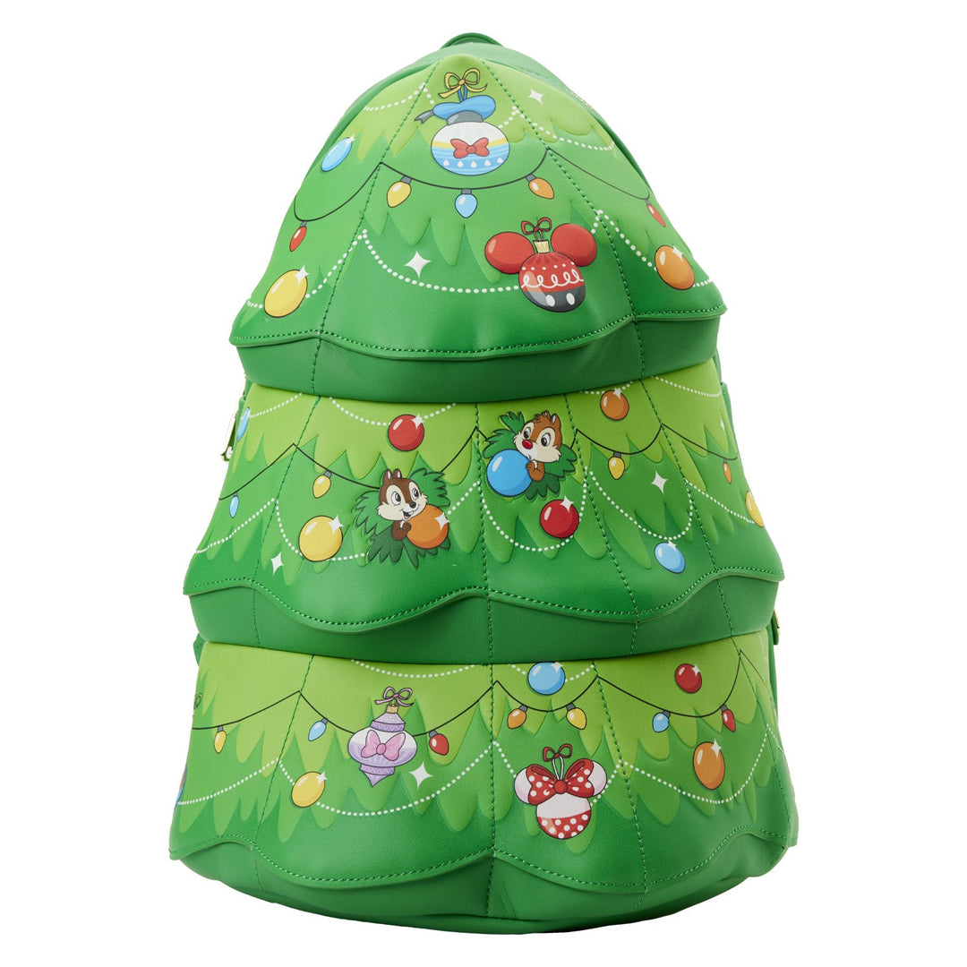 Loungefly Disney Chip and Dale Tree Ornament Figural Mini Backpack - Front