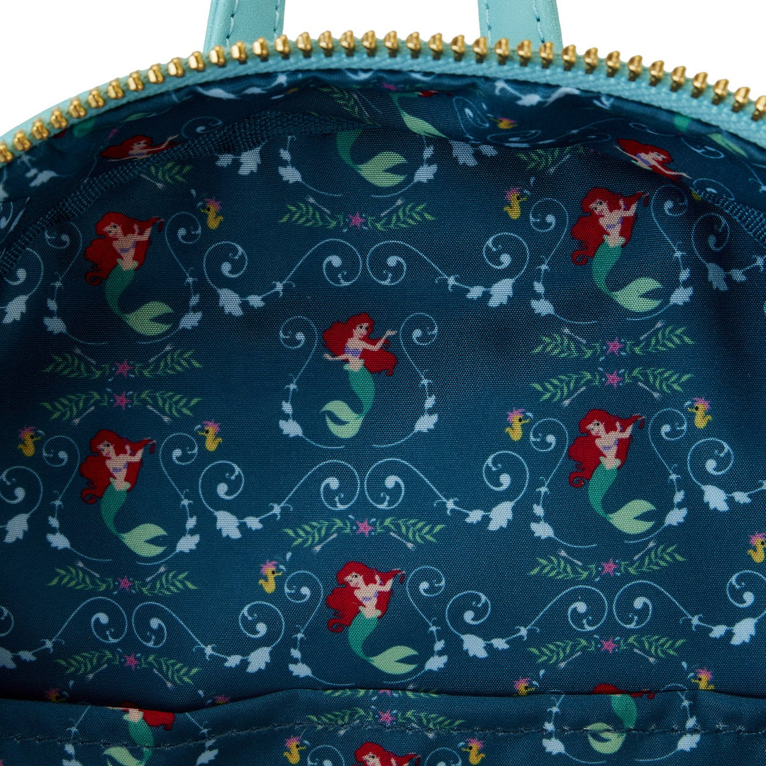 Loungefly Little Mermaid Castle Series backpack wallet good