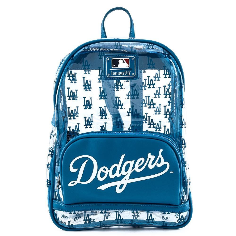 Loungefly MLB LA Dodgers Clear Allover Print Stadium Backpack