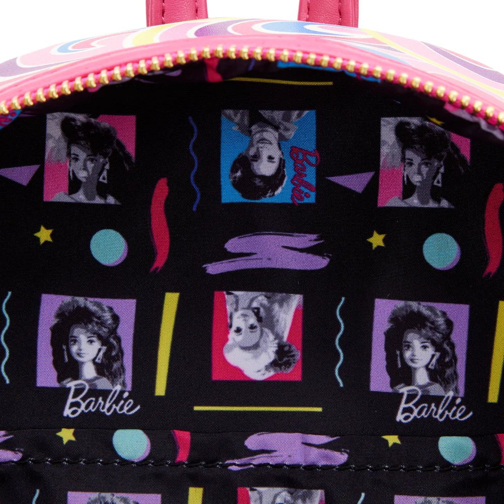 Loungefly Mattel Barbie Totally Hair 30th Anniversary Mini Backpack - Interior Lining