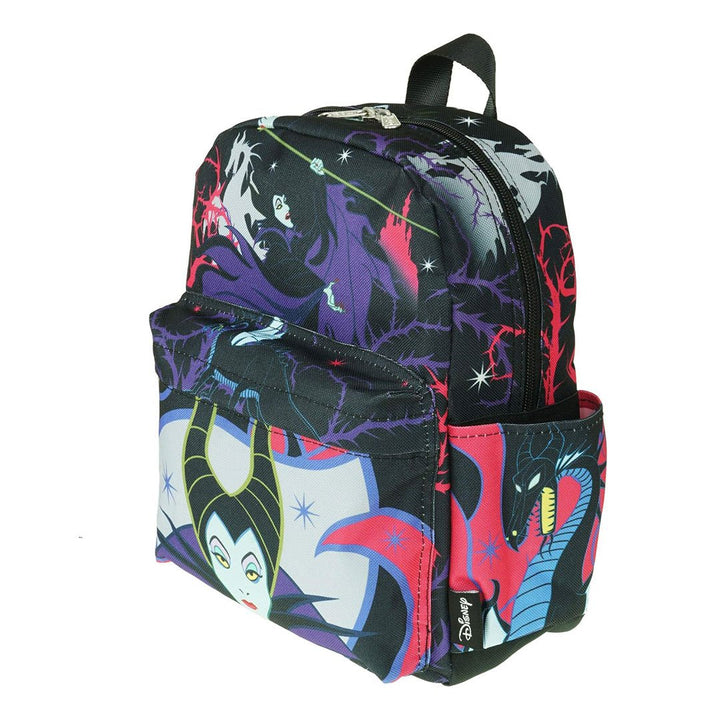 WondaPop Disney Sleeping Beauty Maleficent Nylon Mini Backpack - Side angle 1