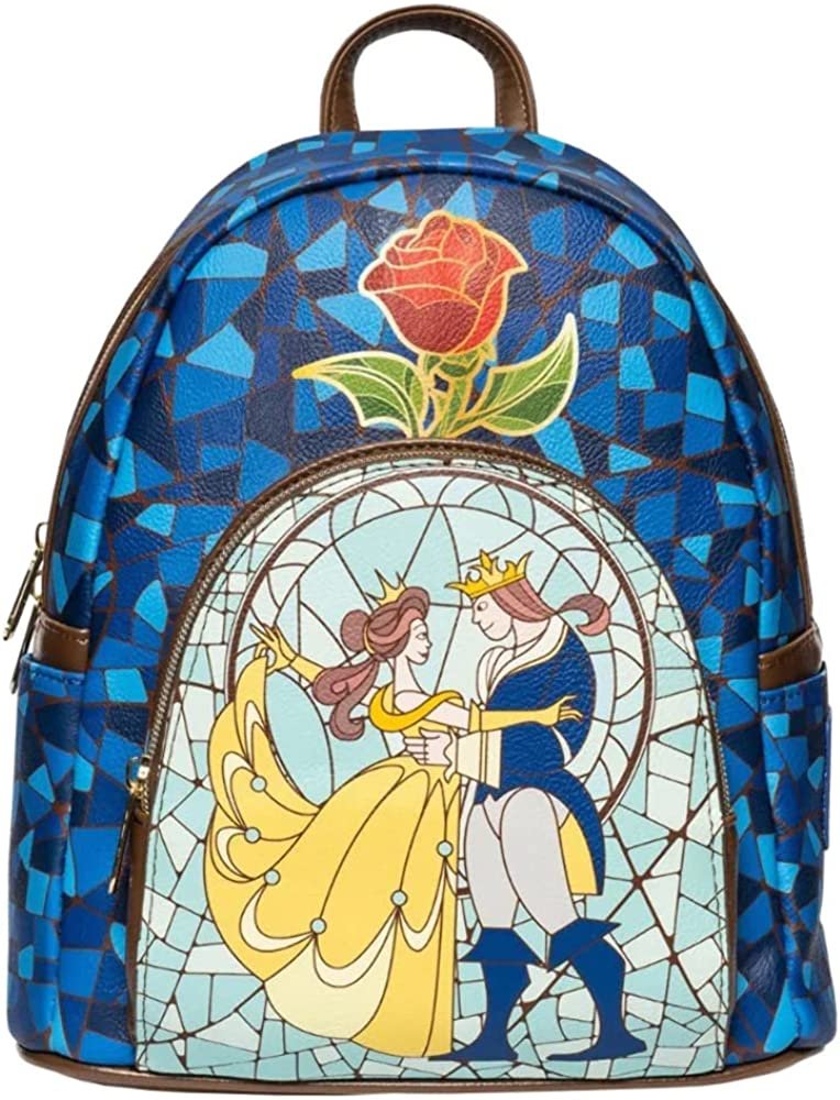 Beauty and the Beast Stained-Glass Window Mini-Backpack - Entertainment Earth Ex